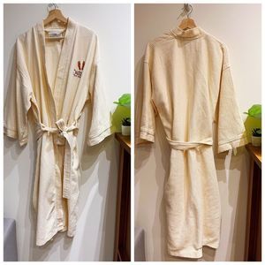Boca Terry Cotton Embroidered Wilbur Hot Springs Robe